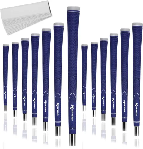 Vista 5 de Karma Neion II - Juego de agarres de golf de repuesto, de goma antideslizante de colores vibrantes para hombres y mujeres, elige individual, 9, 13