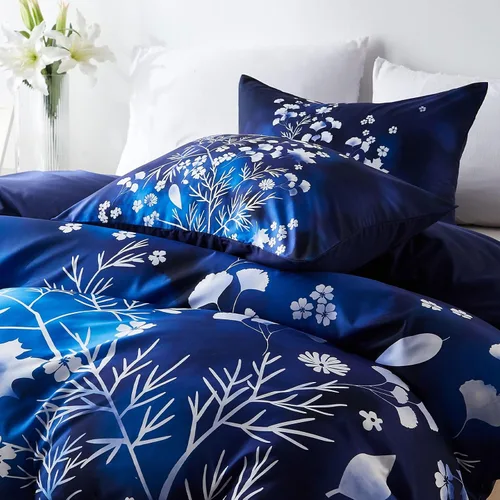 Vista 4 de Cupocupa Juego de funda de edredón de tamaño individual, diseño floral bohemio, juego de funda de edredón para cama de tamaño individual, ropa