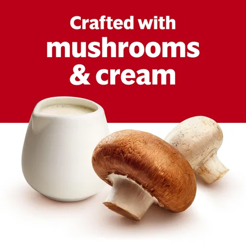 Vista 4 de Campbell's Cream of Mushroom - Sopa condensada de crema de champiñones, lata de 10.5 onzas
