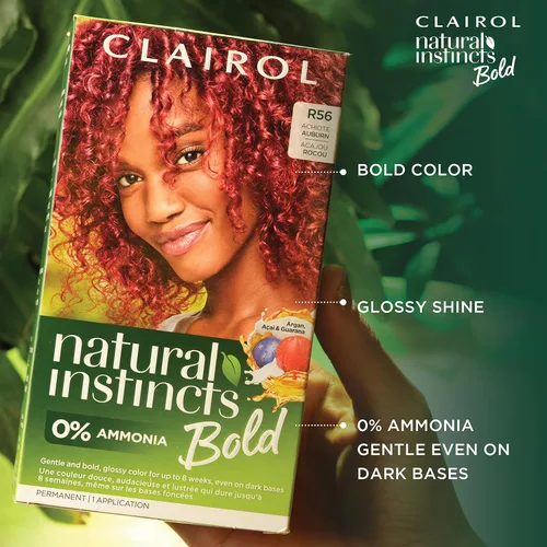 Vista 6 de Clairol Natural Instincts - Tinte permanente audaz para el cabello, color negro azulado colibrí BL28, paquete de 1 unidad