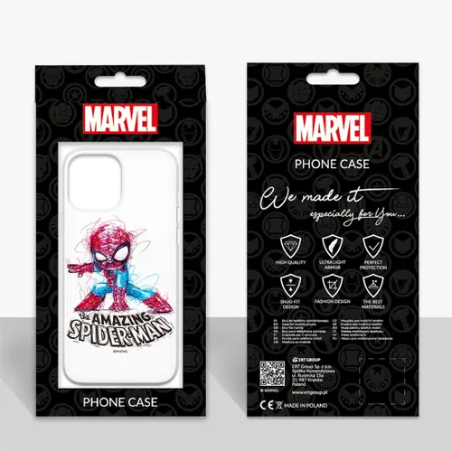 Vista 2 de ERT GROUP carcasa del teléfono móvil para Xiaomi REDMI NOTE 10/10S original y oficialmente con licencia Marvel patrón Spider Man 021 adaptado