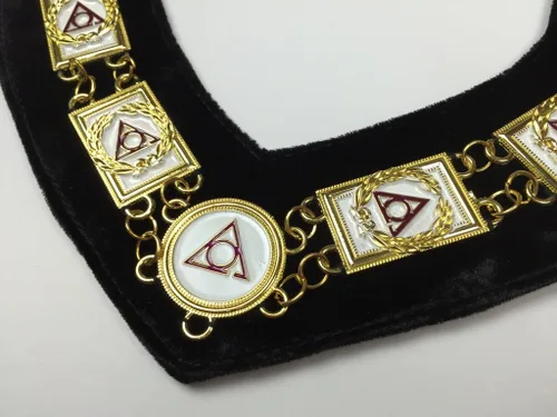 Vista 2 de Masonic Regalia LOCOP Cadena Collar Metal Dorado