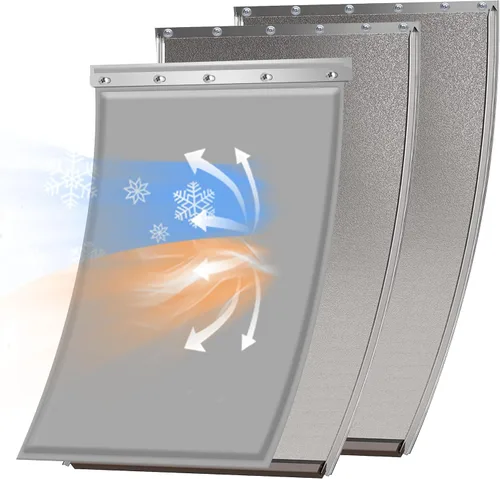 Vista 8 de MIAOTONG Solapa de repuesto para puerta de perro con tornillos, 3 solapas Compatible con puertas para perros PetSafe Freedom PAC11-11038, 8 1/8