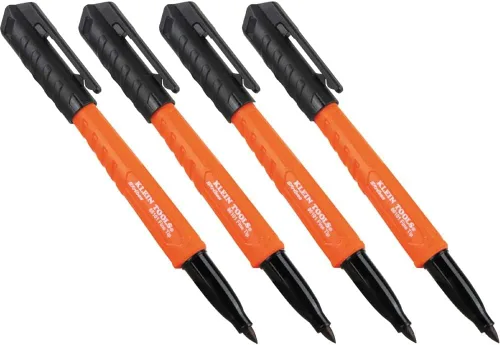 Vista 16 de Klein Tools 8610112 Skribes Marcadores Permanentes de Punta Fina, Tinta de Grado Profesional, Marcador Multisuperficie para Sitios de Trabajo