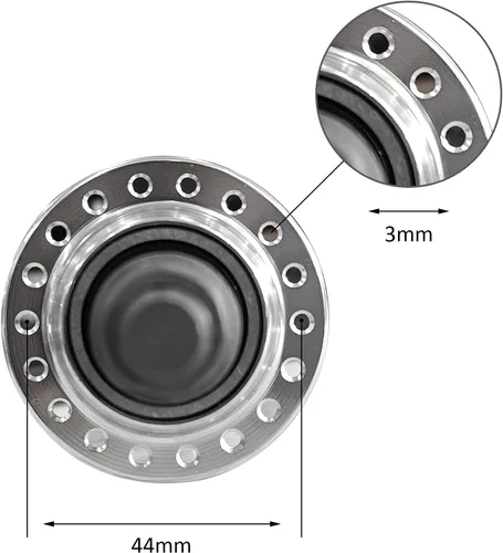 Vista 6 de Bicycle Rear Hub 36 Hole, Double Thread, 135mm Width, Aluminum Alloy Bike Hub Bicycle Wheel Part