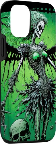 Vista 3 de Carcasa estética para iPhone 15 Fairy Grunge Fairycore esqueleto alternativo gótico