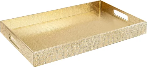 Vista 37 de Home Redefined - Moderna y elegante bandeja rectangular de 17.5 x 12 pulgadas, estilo shagreen, color azul bebé claro, con aspecto de cuero falso