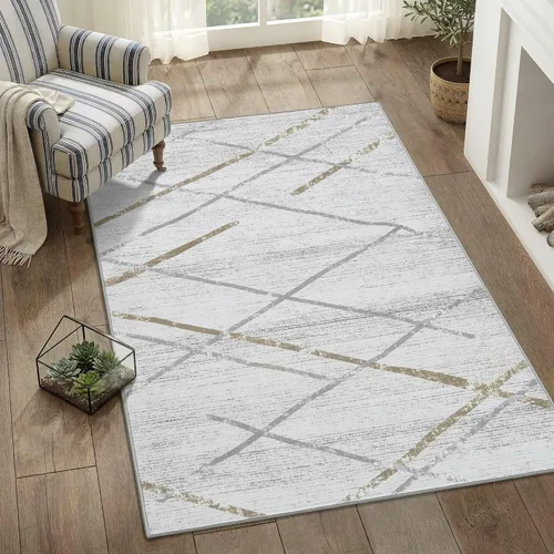 Vista 37 de jinchan Alfombra marroquí de pasillo 2x6 - Alfombra de pasillo lavable a máquina para cocina, alfombra moderna geométrica suave de pelo bajo