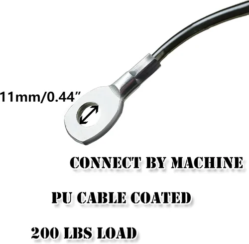 Vista 3 de J Bryant Fitness Cable de Repuesto para Gimnasio Polea de Fitness Gruesa de 5mm Cuerda de Alambre de Acero Resistente para Gimnasio en Casa