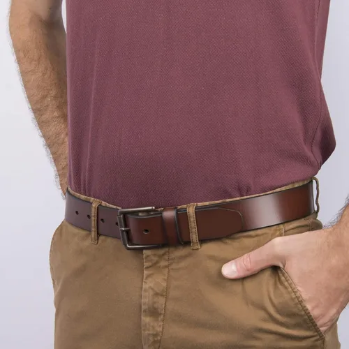 Vista 5 de Dockers - Cinturón casual de cuero para hombre