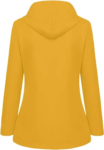 Vista 2 de Tcremisa Chubasqueros impermeables para mujer, chaqueta ligera para exteriores, con capucha, con cremallera, rompevientos