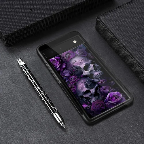Vista 745 de Compatible con Google Pixel 4A 5G Mobile Case Creative Acrylic Panel trasero Silicona Protección Grip especialmente diseñado para Google Pixel 4A 5G