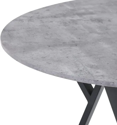 Vista 4 de Juego de mesa de comedor redonda de 35.5 pulgadas para 4, mesa de comedor moderna de 5 piezas con 4 sillas para comedor espacios pequeños