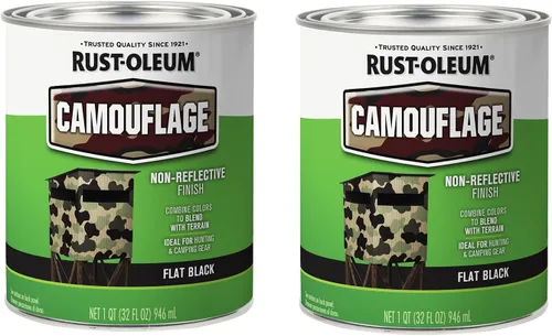 Vista 15 de Rust-Oleum 379561 - Pintura especial de camuflaje, cuarto, verde ejército mate, (Paquete de 1)
