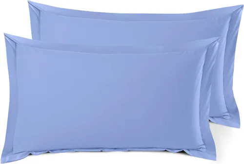Vista 114 de Nestl Juego de 2 fundas tipo sham de almohada suaves - Fundas de almohada de microfibra de doble cepillado - Fundas de almohada de cama premium