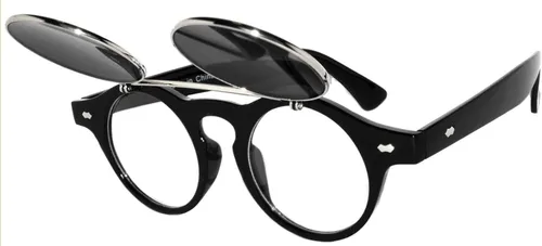 Vista 2 de OWL Gafas de sol retro retro retro con estilo ahumado y lente marrón