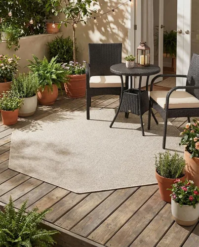 Vista 74 de Rugs.com Outdoor Solid Collection - Alfombra de pelo plano beige de 2 x 3 pulgadas, perfecta para entradas, cocinas, rincones de desayuno, piezas