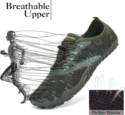 Vista 2 de SAGUARO Men's Women's Barefoot Minimalist Shoes Athletic Hiking Water Shoes for Aqua Swimming Trail Running Cross Training