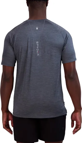 Vista 4 de Spyder Mens Short Sleeve Rashguard Quick-Dry Swim Shirt with Sun Protection, Performance Top