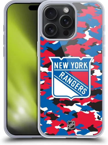 Vista 306 de Head Case Designs Funda de gel suave con licencia oficial de la NHL Camouflage New York Rangers compatible con Apple iPhone 7 Plus/iPhone 8 Plus