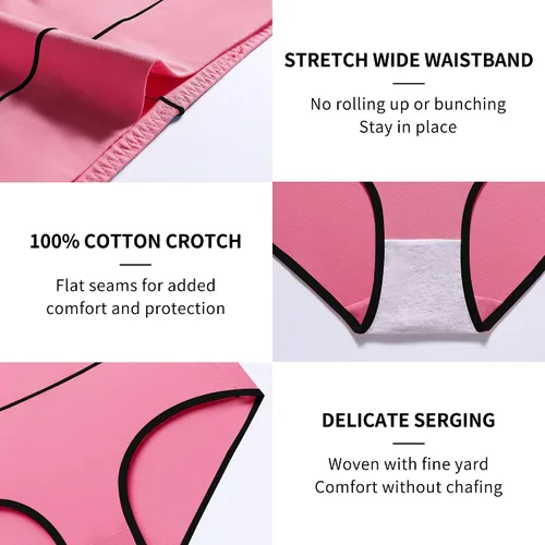 Vista 3 de Migbean high Waisted Underwear for Women - Womens Underwear,Panties for Women,Plus Size Underwear for Women,Women's Panties