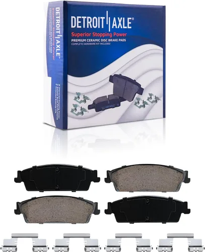 Vista 62 de Detroit Axle - Pastillas de Freno Delantero para Nissan Altima Maxima Sentra 350Z Cube Juke Versa INFINITI G35 I30 I35 Suzuki SX4 Crossover