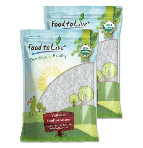 Vista 9 de Food to Live Coco orgánico fino rallado, 12 onzas, sin OMG, crudo, sin azúcar, sin sulfatar, desecado, carne afeitada. Vegana, Keto, Kosher, a