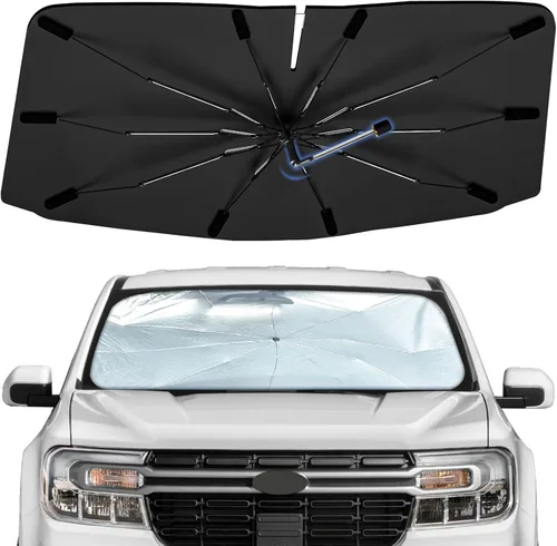 Vista 66 de Sombrilla Parasol para Parabrisas para Mazda 3 2014-2026, Parasol Plegable para Coche para Ventana Delantera, Visera Protectora Solar Altamente