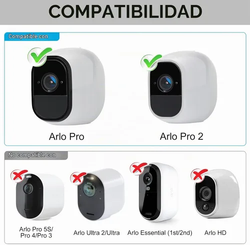 Vista 2 de Paquete de 2 cables de alimentación para Arlo Pro y Arlo Pro 2, cable USB resistente a la intemperie de 16.4 pies, con adaptador de corriente 3.0