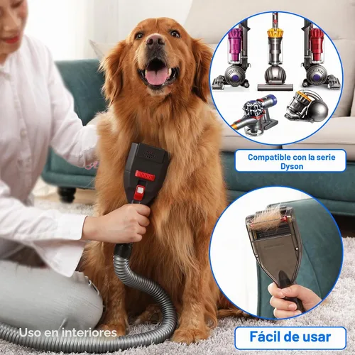 Vista 2 de Accesorio de vacío para pelo de perro para Dyson Cordless Upright Canister, herramienta de aseo para mascotas Cepillo para muda para V6 V7 V8 V10