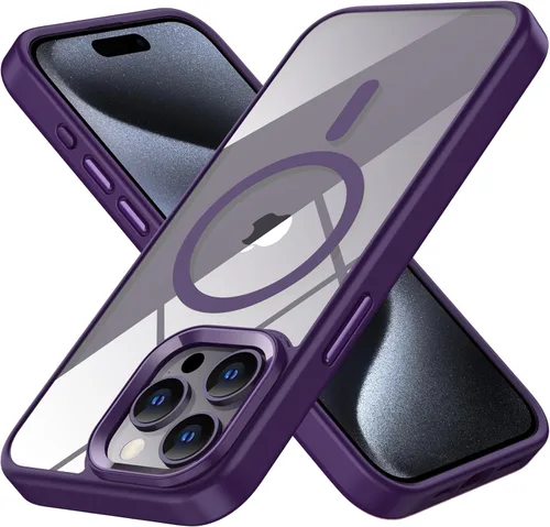 Vista 10 de Funda magnética para iPhone 12 Pro Max, compatible con MagSafe, [protección contra caídas de grado militar] TPU suave y transparente para iPhone 12
