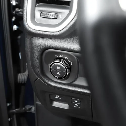 Vista 7 de RT-TCZ para interruptor de faro delantero RAM, anillo de ajuste para RAM 2018-presente negro accesorios interiores 1 unid