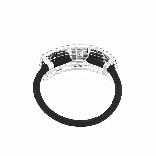 Vista 7 de 3 ligas elásticas para el cabello con diamantes de imitación para cola de caballo, accesorios para el cabello para mujeres y niñas
