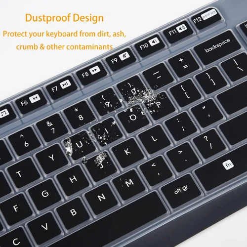 Vista 4 de Logitech - Funda para teclado inalámbrico Logitech MK235, protector de piel de teclado MK235, color negro