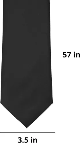 Vista 41 de tiemart Corbata de color sólido para hombre Longitud estándar