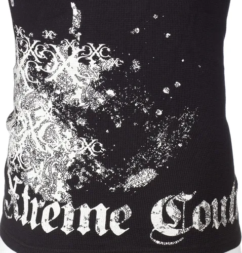 Vista 6 de Xtreme Couture by Affliction - Camisa térmica para hombre, color negro envejecido