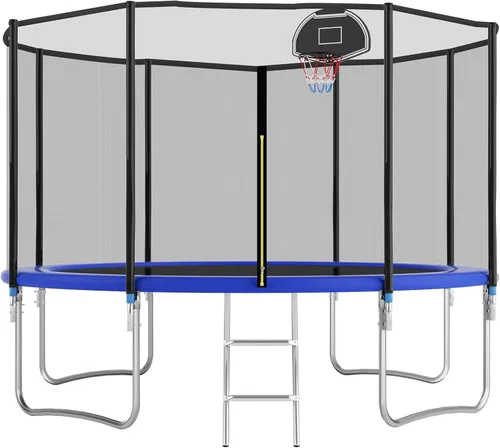 Vista 12 de Tranpoline - Tranpoline para exteriores de 16 pies, 14 pies, 12 pies, 10 pies, para niños y adultos, capacidad de peso de tranpoline de 300 a 1000