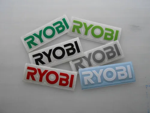 Vista 2 de Calcomanía de vinilo compatible con todos los productos RYOBI (3 x 75 pulgadas, azul ártico)