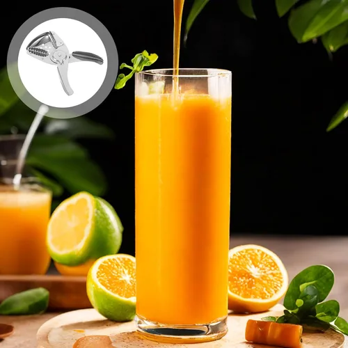 Vista 7 de DOITOOL Exprimidor de cítricos de acero inoxidable Prensa manual de frutas Exprimidor de limón y naranja, extractor de jugo de mano para uso