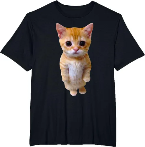 Vista 36 de El Gato Meme Sad Crying Cat Munchkin Kitty Meme Camiseta de moda Small Negro
