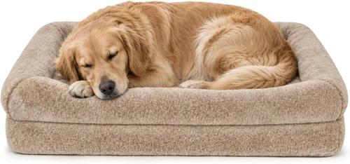 Vista 10 de Furhaven Snuggler - Cama ortopédica para perro, funda lavable, tamaño pequeño, visón