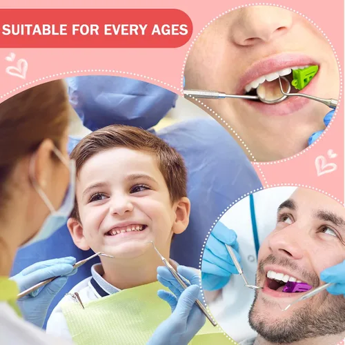 Vista 2 de Chengu Bloques dentales de mordedura de todos los tamaños, accesorios de silicona para niños y adultos, bloques de mordedura dental, varios tamaños