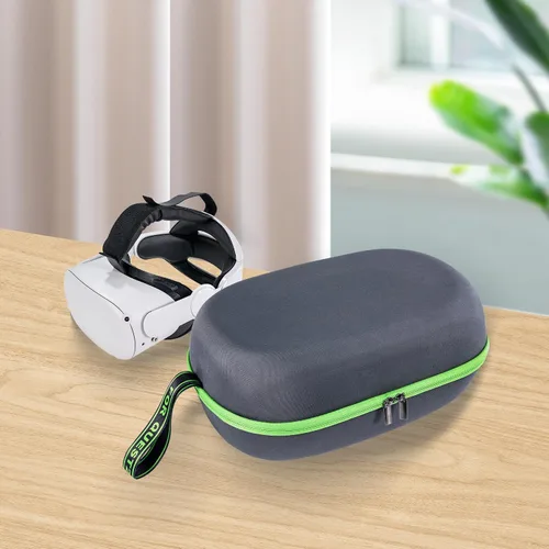 Vista 3 de GetD Funda rígida compatible con auriculares Meta Oculus Quest 2 BasicEliteProPICO 4 versión VR, controladores táctiles y accesorios de versión