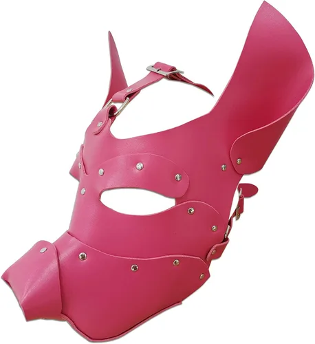 Vista 10 de Máscara de perro hecha a mano de cara completa cosplay steampunk accesorios de disfraz de Halloween