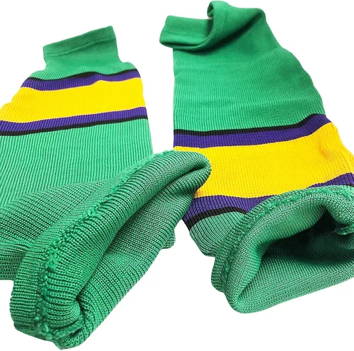 Vista 4 de My Party Shirt Calcetines de hockey sobre hielo Green Ducks (par)