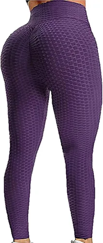 Vista 132 de SEASUM - Pantalones de yoga de cintura alta para mujer, con control de abdomen y realce de glúteos, leggings favorecedores para entrenar y correr