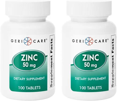 Vista 7 de GeriCare Suplemento mineral esencial de sulfato de zinc de 50 mg, apoya la función inmunológica, actividad antioxidante y metabolismo de nutrientes