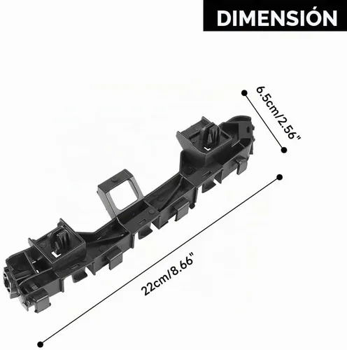 Vista 6 de 1 par de soporte de parachoques delantero izquierdo y derecho - Compatible para Honda Accord 2013-2017 - Reemplazo de la pieza 71193T2AA01