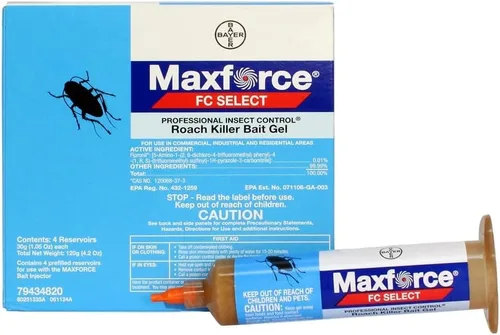 Vista 3 de [Usado] Bayer - Maxforce FC Select - Gel para cucarachas, paquete de 4 tubos x 1.06 oz