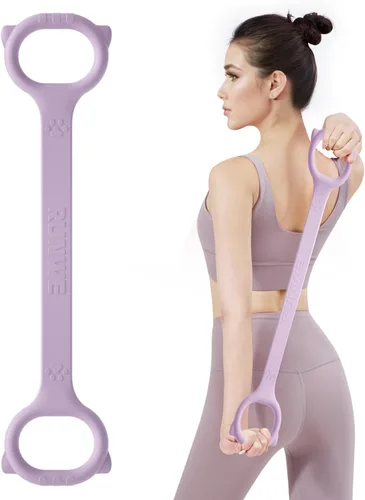 Vista 13 de Figure 8 Workout Resistance Band - 3 Elasticities Optional 20 30 40lb, Thicker Durable Arm Back Shoulder Exercise Elastic Rope Yoga Straps Pilates